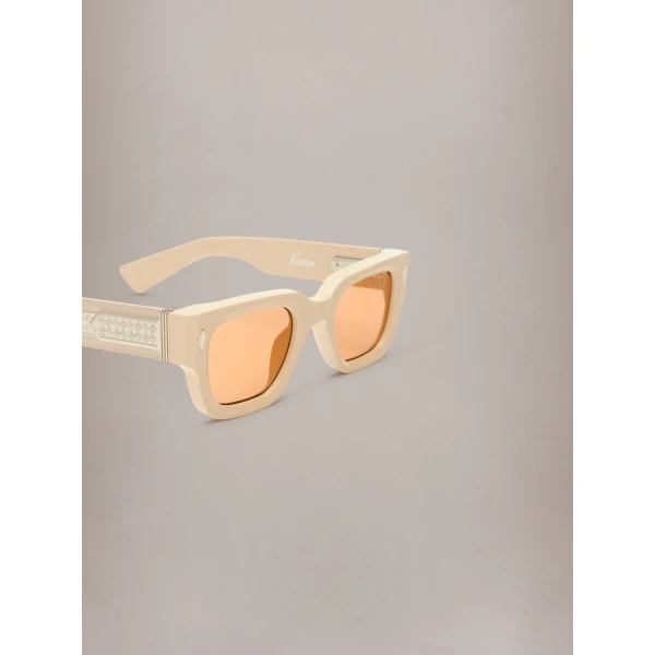 Amiri Venice Exposed Sunglasses in Alabaster, view 4 | Sunglasses | Coveti
