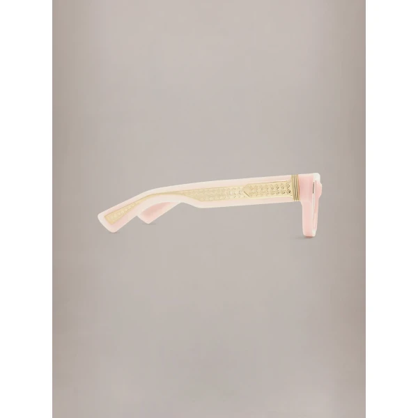 Amiri Venice Exposed Sunglasses in Dusty Peach, view 3 | Sunglasses | Coveti