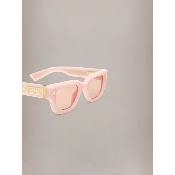 Amiri Venice Exposed Sunglasses in Dusty Peach, view 4 | Sunglasses | Coveti