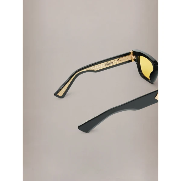 Amiri Venice Sunglasses in Black Yellow, view 5 | Sunglasses | Coveti