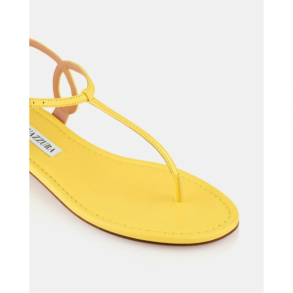 Aquazzura Almost Bare Sandal Flat in Daisy, view 6 | Sandals