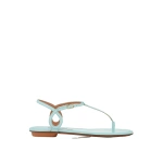 Aquazzura Almost Bare Sandal Flat in Seabreeze | Sandals