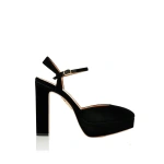 Aquazzura Amira Plateau 110 in Black | Platform Heels