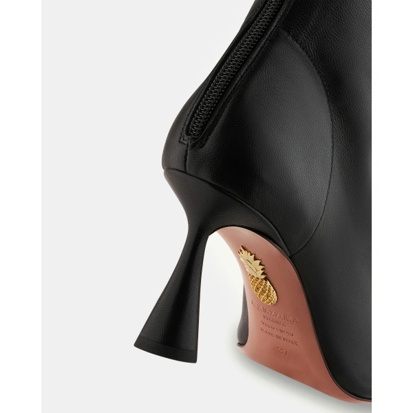 Aquazzura Amore Bootie 75 in Black, view 3 | Ankle Boots