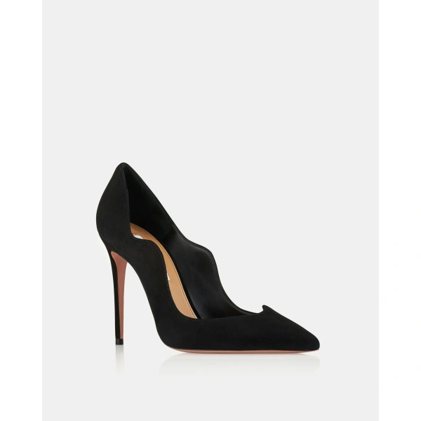 Aquazzura Artiste Pump 105 in Black, view 2 | Pumps