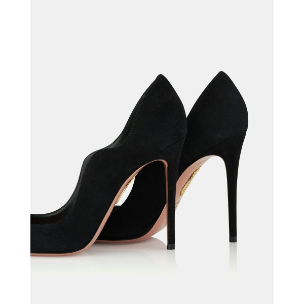 Aquazzura Artiste Pump 105 in Black, view 4 | Pumps