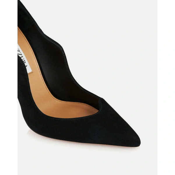 Aquazzura Artiste Pump 105 in Black, view 6 | Pumps