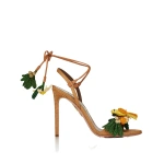 Aquazzura Birdsong Sandal 105 in Cognac | Sandals