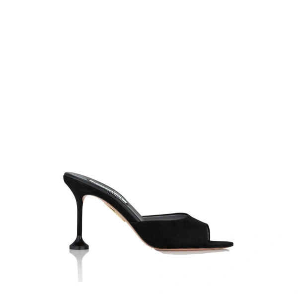 Aquazzura Bisous Mule 85 in Black | Mules