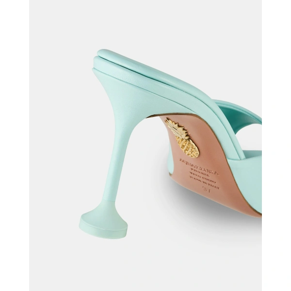 Aquazzura Bisous Mule 85 in Seabreeze, view 4 | Mules