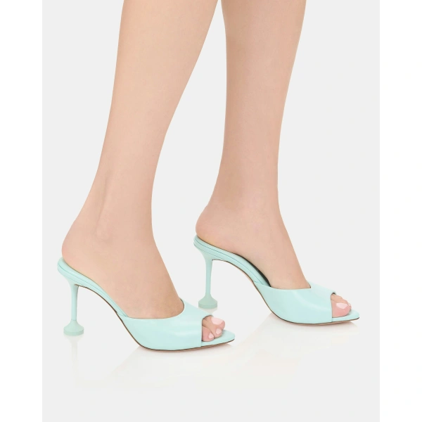 Aquazzura Bisous Mule 85 in Seabreeze, view 5 | Mules