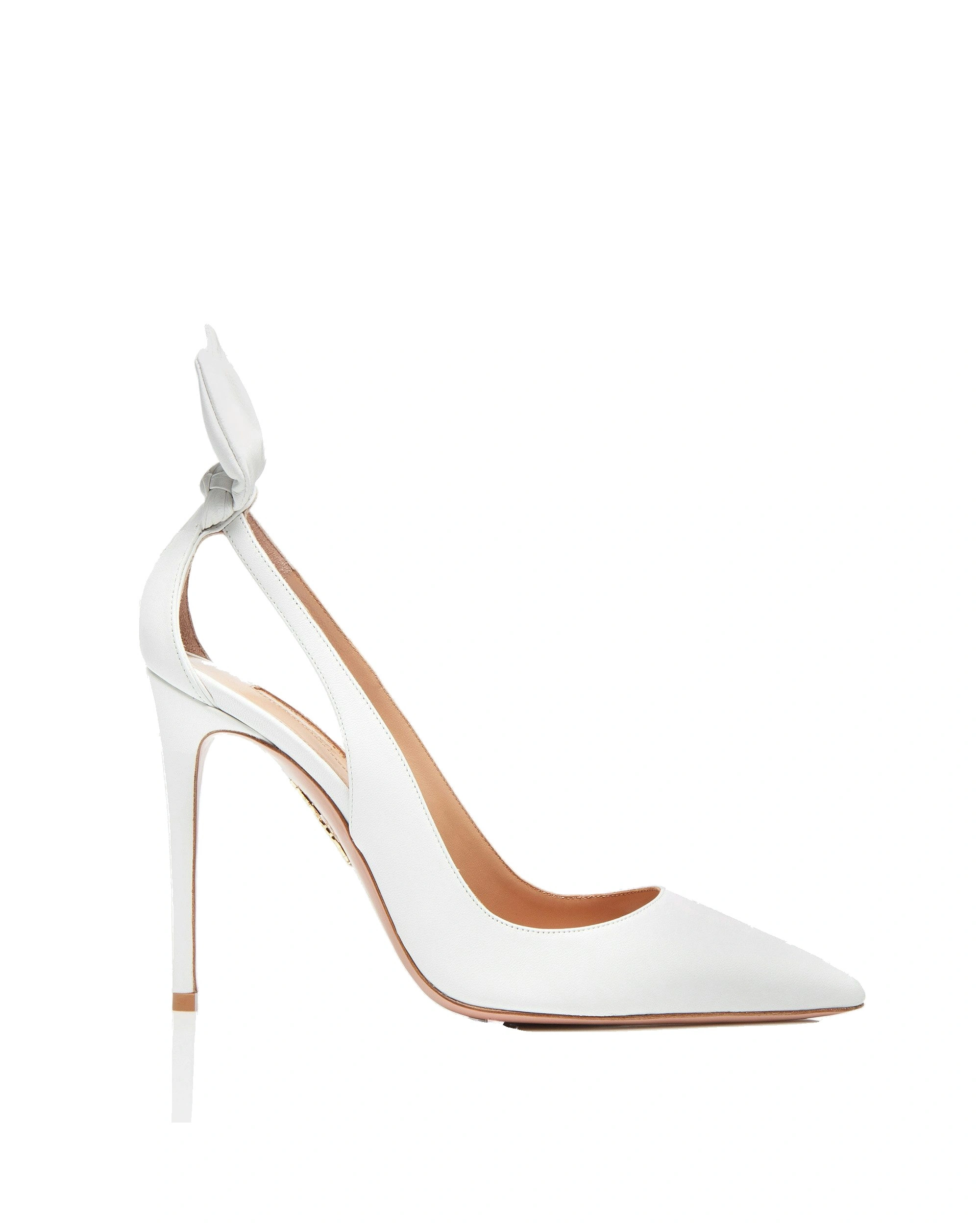 Aquazzura Bow Tie Pump 105 in White Aquazzura Bow Tie Pump 105 in White | Pumps