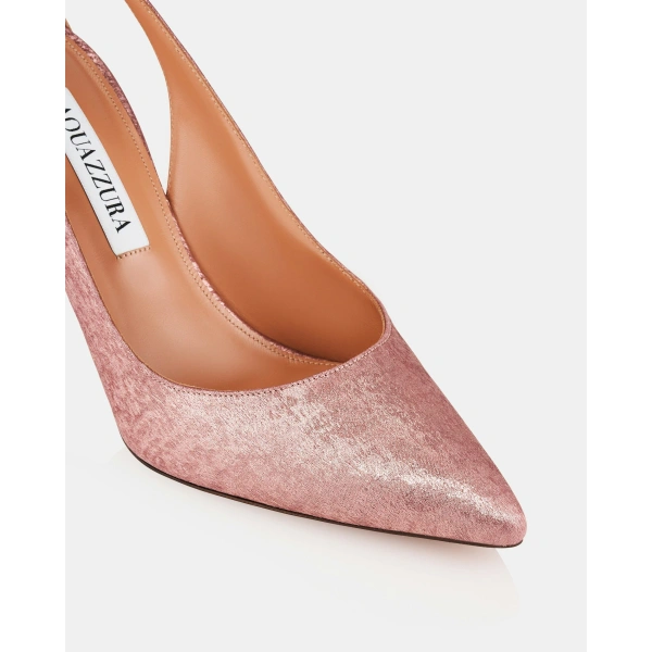 Aquazzura Bow Tie Pump 85 in Dusty Rose, view 6 | Pumps