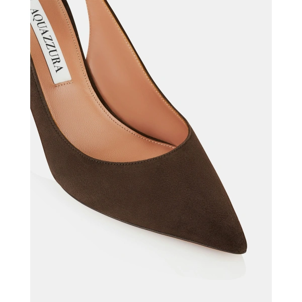Aquazzura Bow Tie Pump 85 in Espresso, view 6 | Pumps