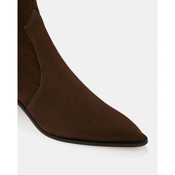 Aquazzura Brunswick Bootie 45 in Espresso, view 6 | Ankle Boots