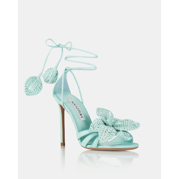 Aquazzura Calypso Sandal 105 in Seabreeze, view 2 | Sandals