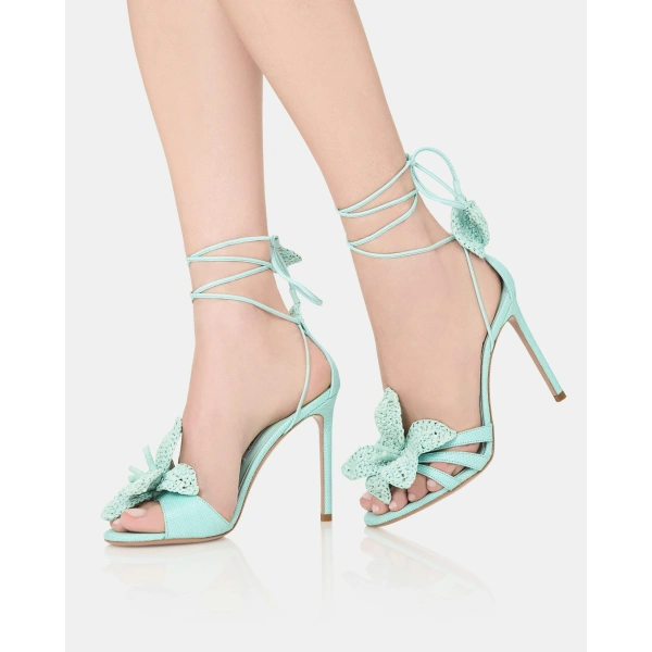 Aquazzura Calypso Sandal 105 in Seabreeze, view 5 | Sandals