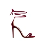 Aquazzura Caresse Wrap Sandal 105 in Merlot | Sandals