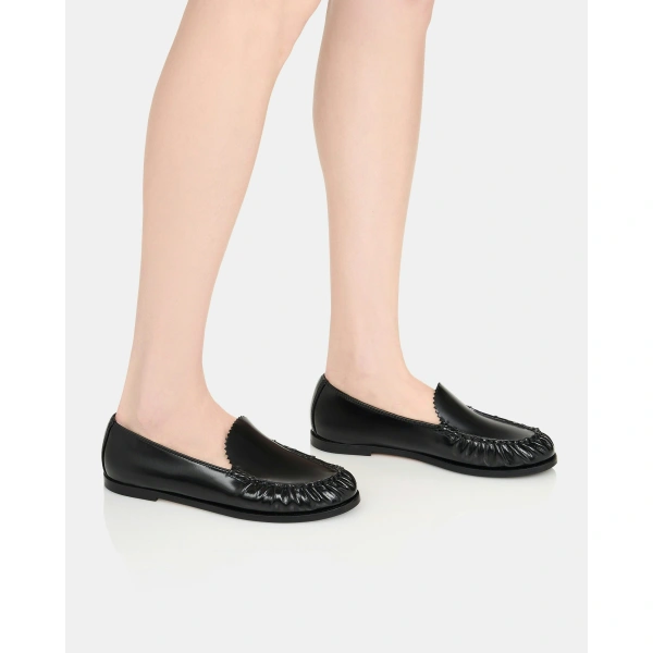 Aquazzura College Mocassin in Black, view 5 | Loafers