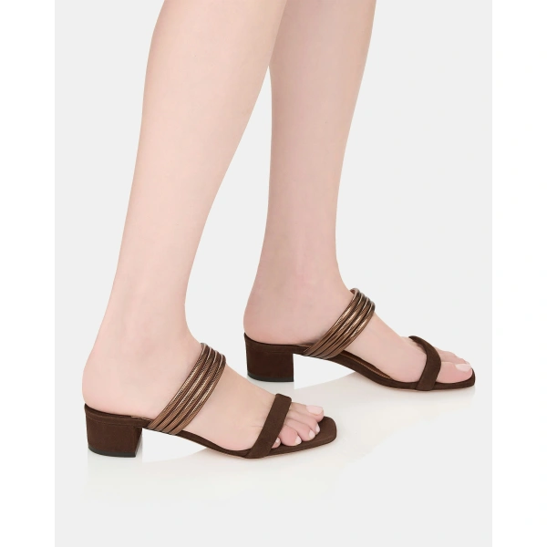 Aquazzura Collier Sandal 35 in Espresso, view 5 | Sandals