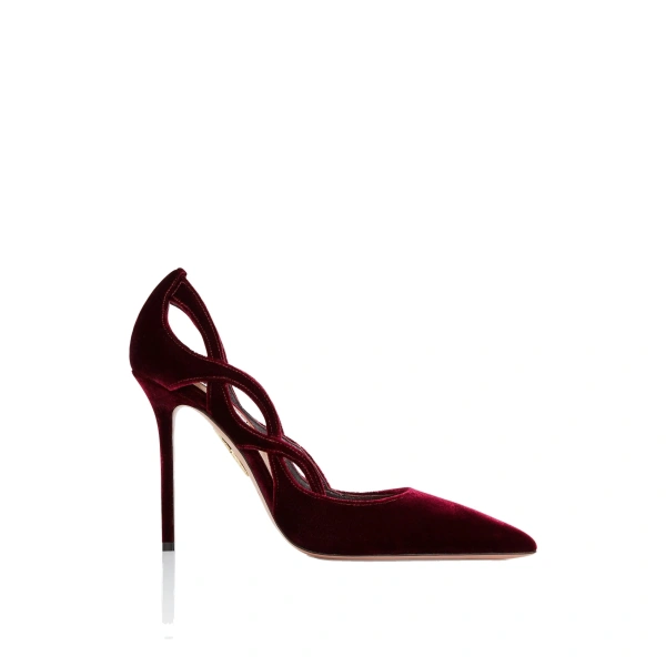 Aquazzura Contour Pump 105 in Merlot | Pumps