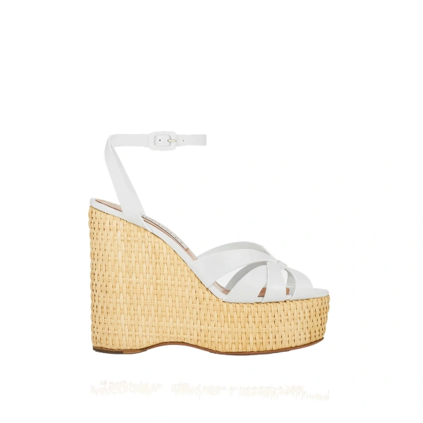 Copacabana Wedge 130 in White