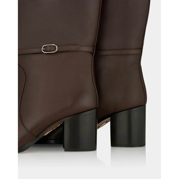 Aquazzura Cotswold Boot 65 in Espresso, view 4 | Knee-High Boots