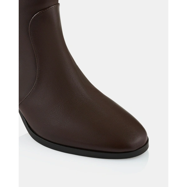 Aquazzura Cotswold Boot 65 in Espresso, view 6 | Knee-High Boots