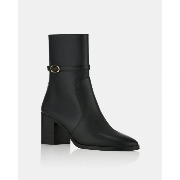 Aquazzura Cotswold Bootie 65 in Black, view 2 | Ankle Boots