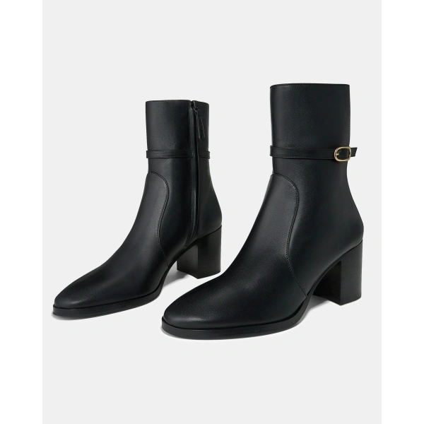 Aquazzura Cotswold Bootie 65 in Black, view 3 | Ankle Boots