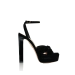 Aquazzura Cupid Plateau 130 in Black | Platform Heels