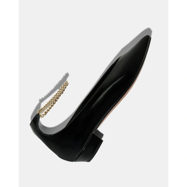 Aquazzura Dea Pump 20 in Black, view 3 | Pumps