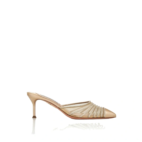 Dream Girl Crystal Mule Pump 65 in Light Copper