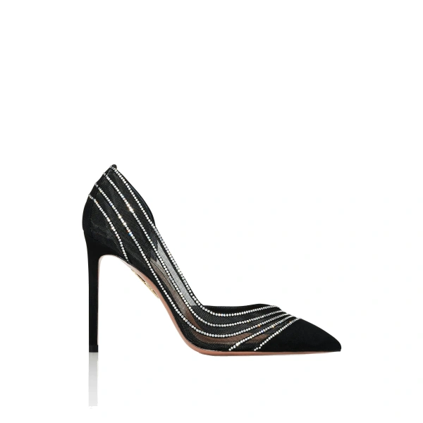 Aquazzura Dream Girl Pump 105 in Black | Pumps