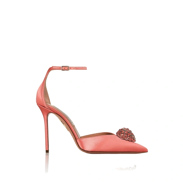 Drop Crystal Pump 105 in Spring Peach