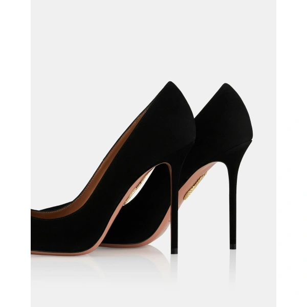 Aquazzura Essence Pump 105 in Black, view 4 | Pumps