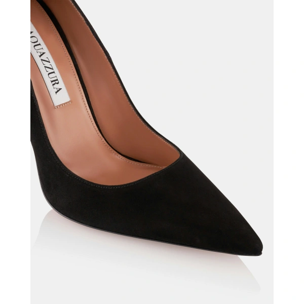 Aquazzura Essence Pump 105 in Black, view 6 | Pumps