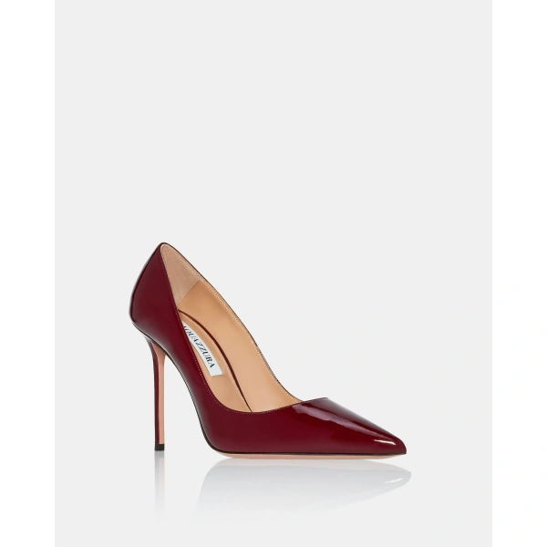 Aquazzura Essence Pump 105 in Merlot, view 2 | Pumps