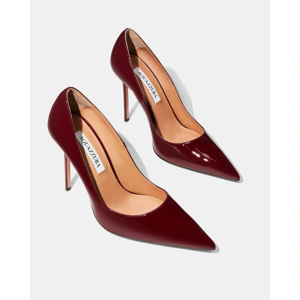 Aquazzura Essence Pump 105 in Merlot, view 3 | Pumps