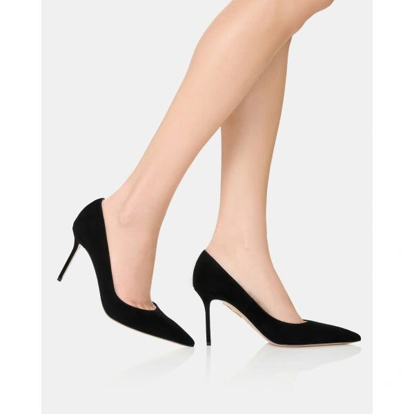 Aquazzura Essence Pump 85 in Black, view 5 | Pumps