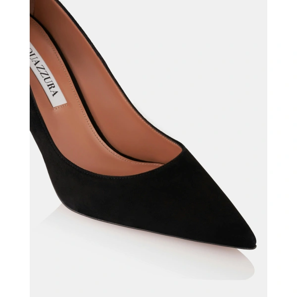 Aquazzura Essence Pump 85 in Black, view 6 | Pumps
