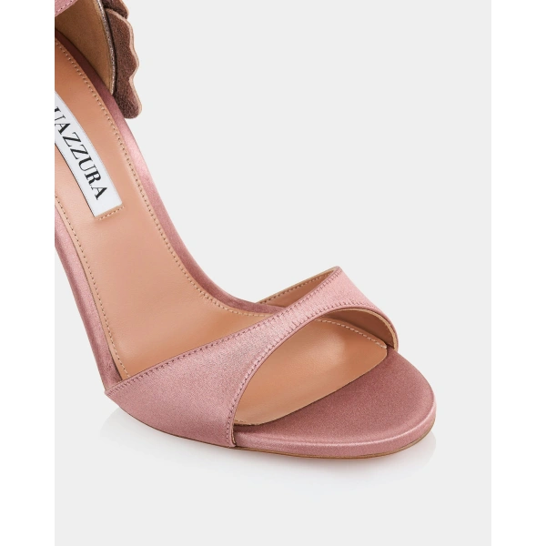 Aquazzura Fleur Sauvage Sandal 105 in Antique Rose, view 6 | Sandals