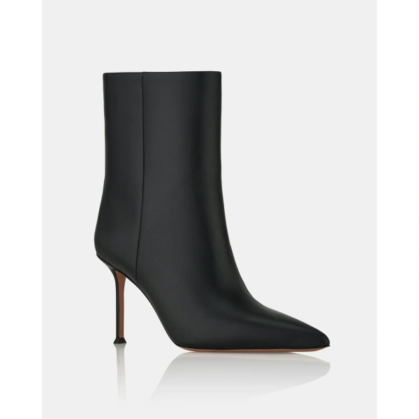 Aquazzura Harper Bootie 85 in Black, view 2 | Ankle Boots