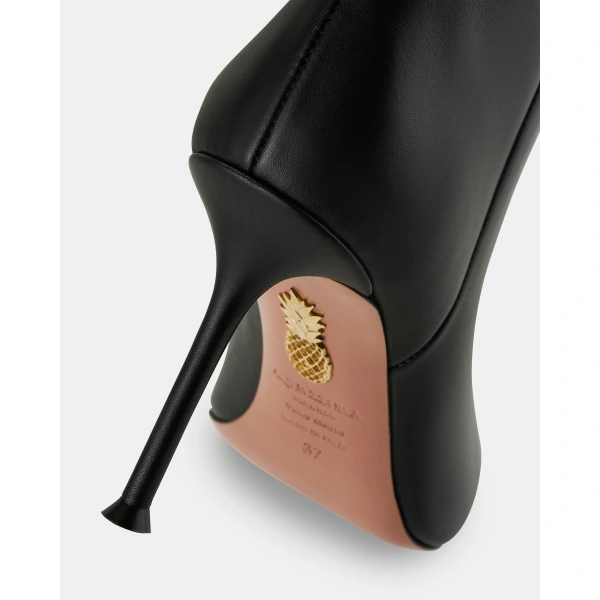 Aquazzura Harper Bootie 85 in Black, view 4 | Ankle Boots
