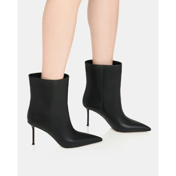 Aquazzura Harper Bootie 85 in Black, view 5 | Ankle Boots