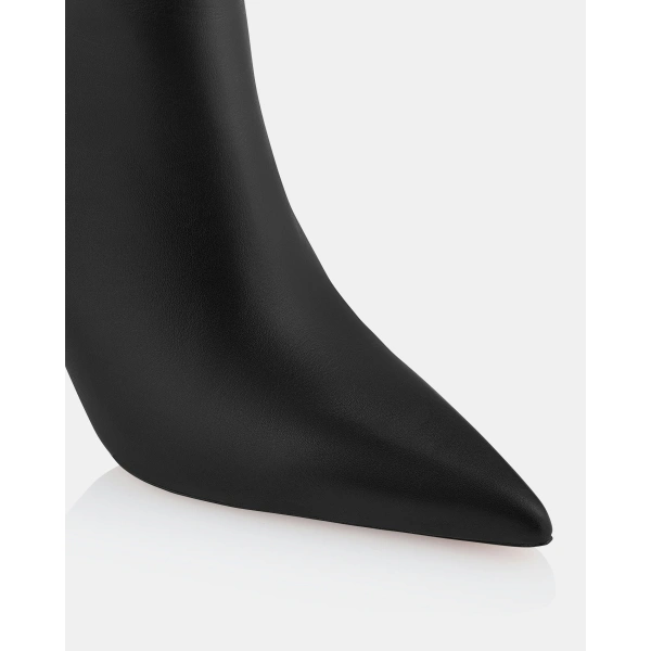 Aquazzura Harper Bootie 85 in Black, view 6 | Ankle Boots