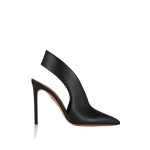 Aquazzura Heart Stopper Sling Pump 105 in Black | Slingbacks