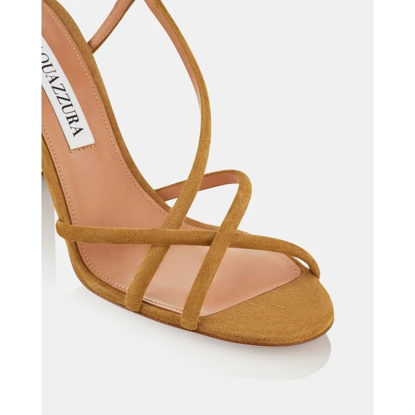 Aquazzura Horizon Sandal 85 in Camel, view 6 | Sandals