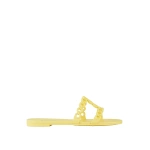 Aquazzura Infinity Chain Jelly Sandal Flat in Daisy | Sandals