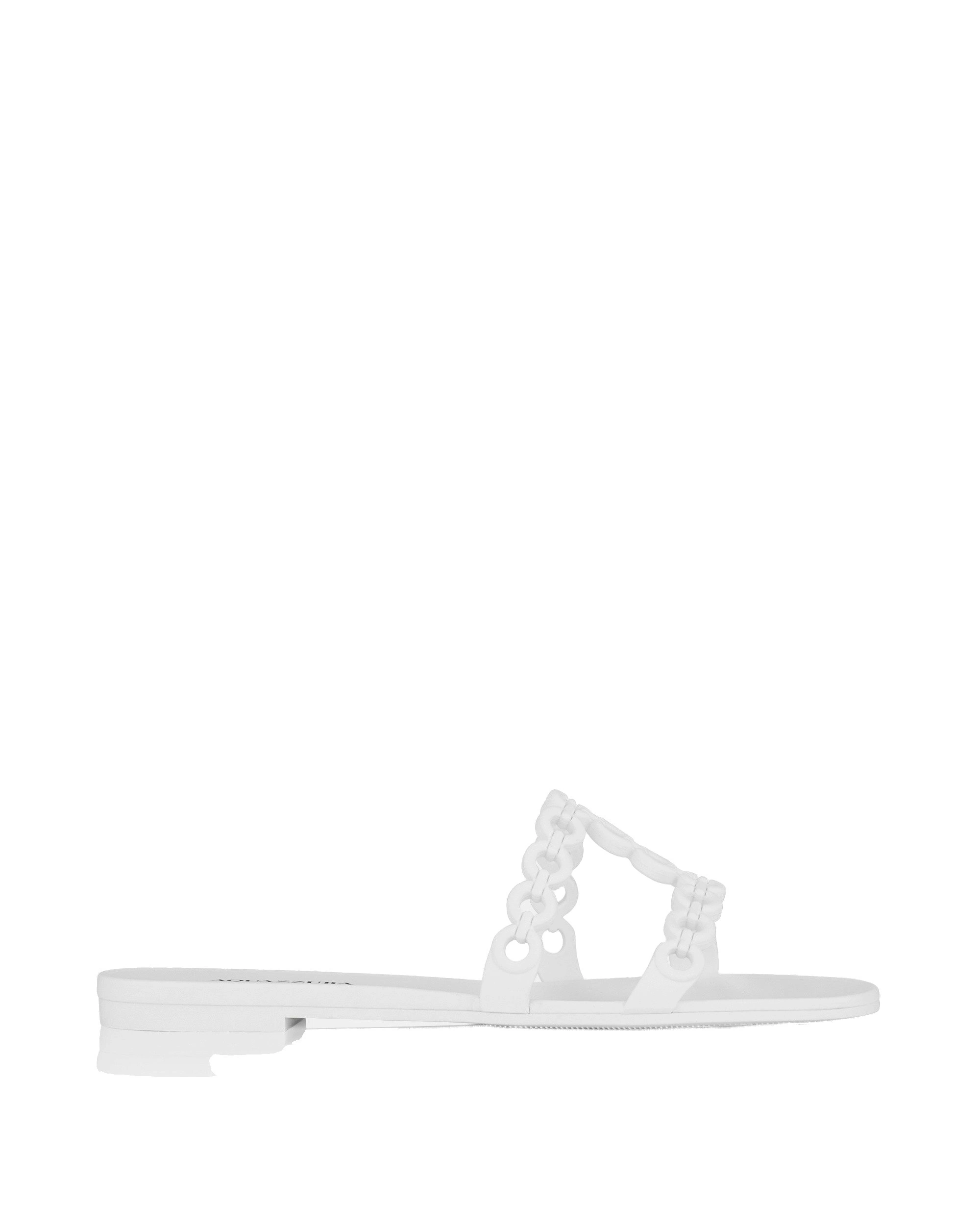 Aquazzura Infinity Chain Jelly Sandal Flat in White Aquazzura Infinity Chain Jelly Sandal Flat in White | Sandals